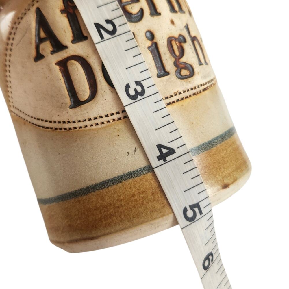 RARE Vtg Dr. Brophy's Word Jar '81 AFTERNOON DELIGHTS Ceramic Cork Clay Beige - Picture 13 of 15